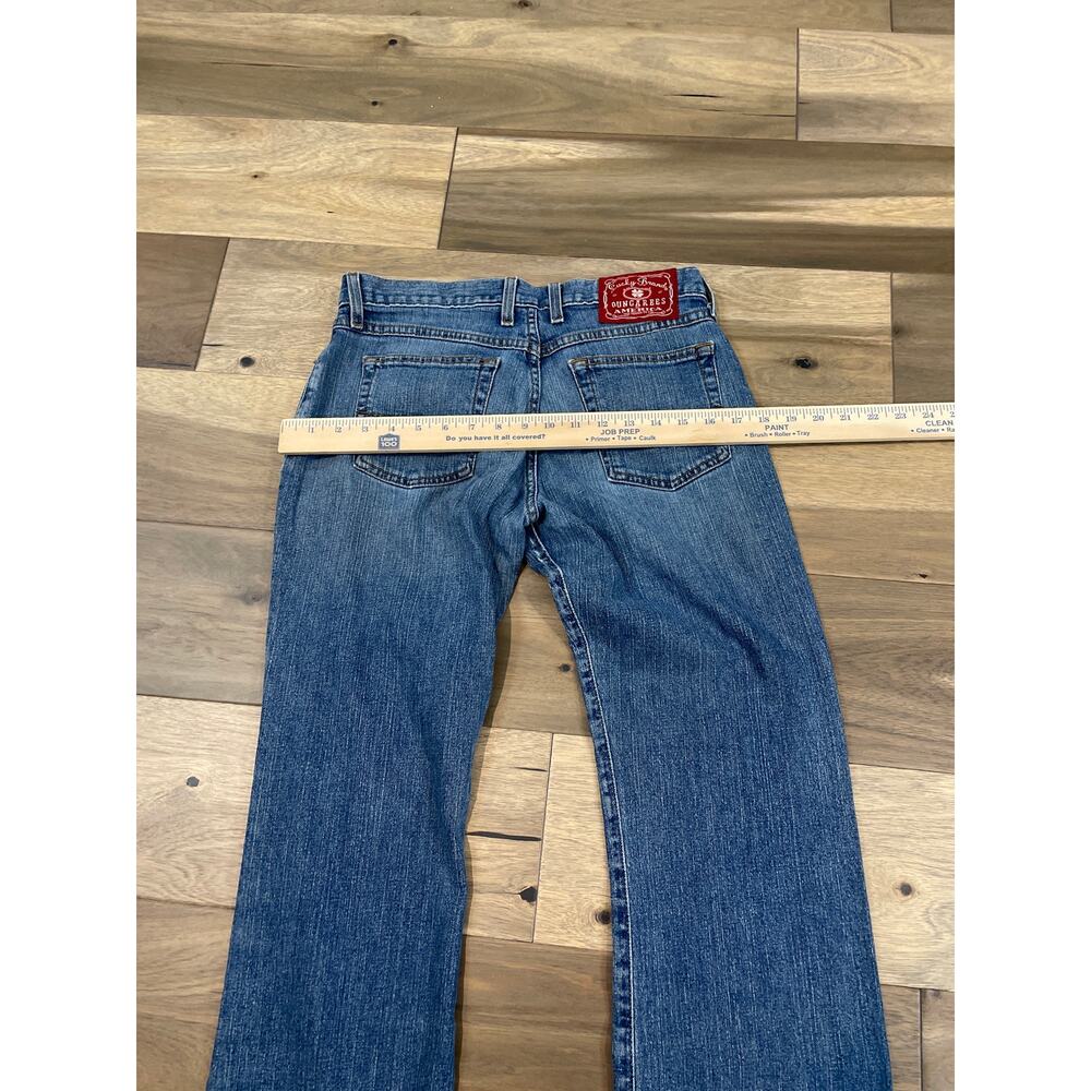 Vintage Lucky Brand Dungarees Gene Montesano Size 8 Mid Rise Flare Y2K F29AA20 - Picture 10 of 13